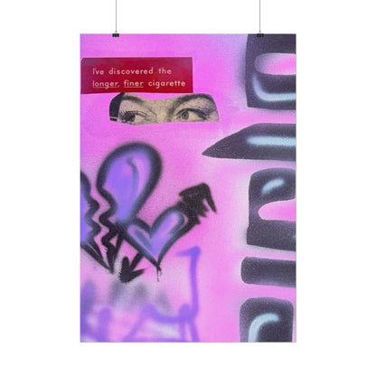 "purple princess" airbrush rolled print
