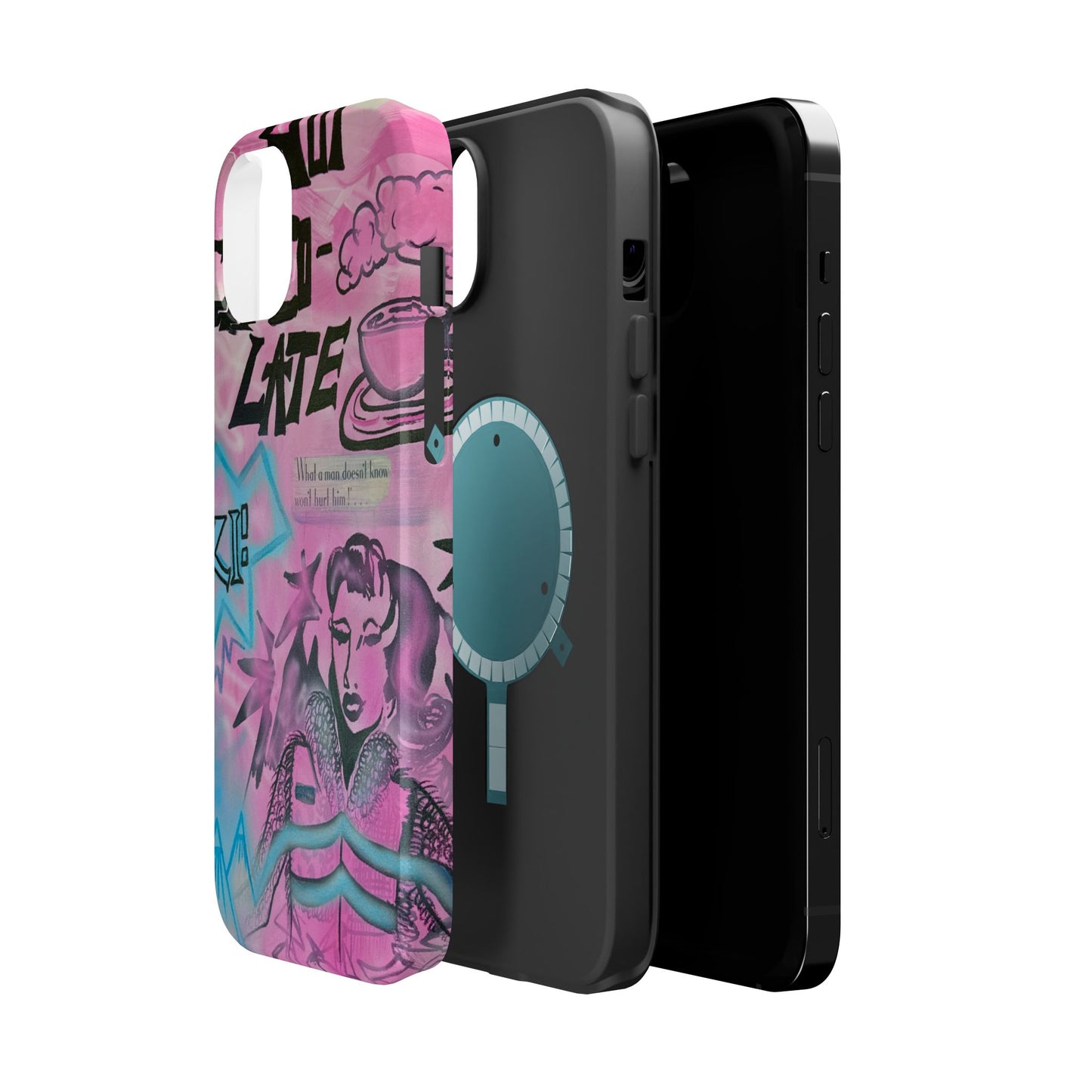 MagSafe "avant le ski" airbrush iPhone case