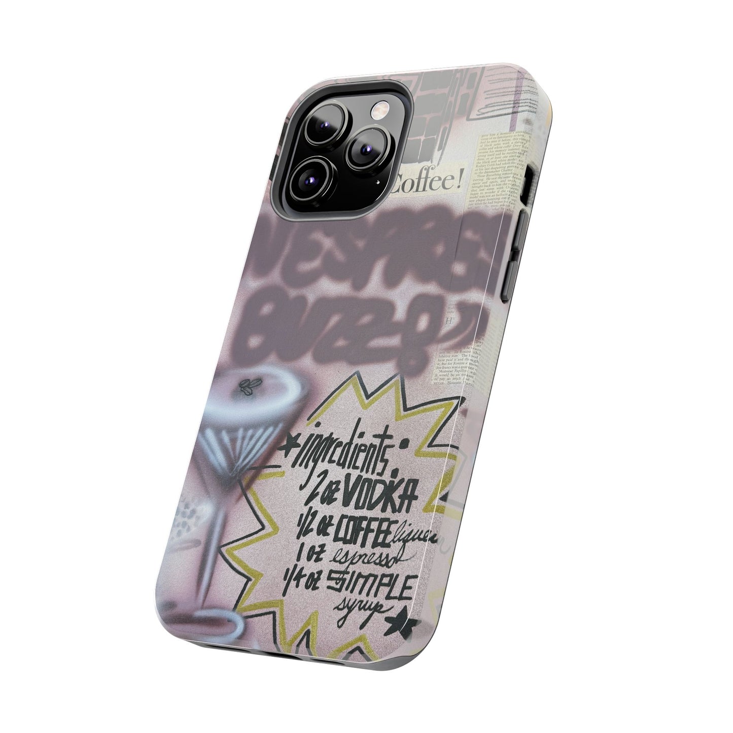 "espresso martini" airbrush iPhone case