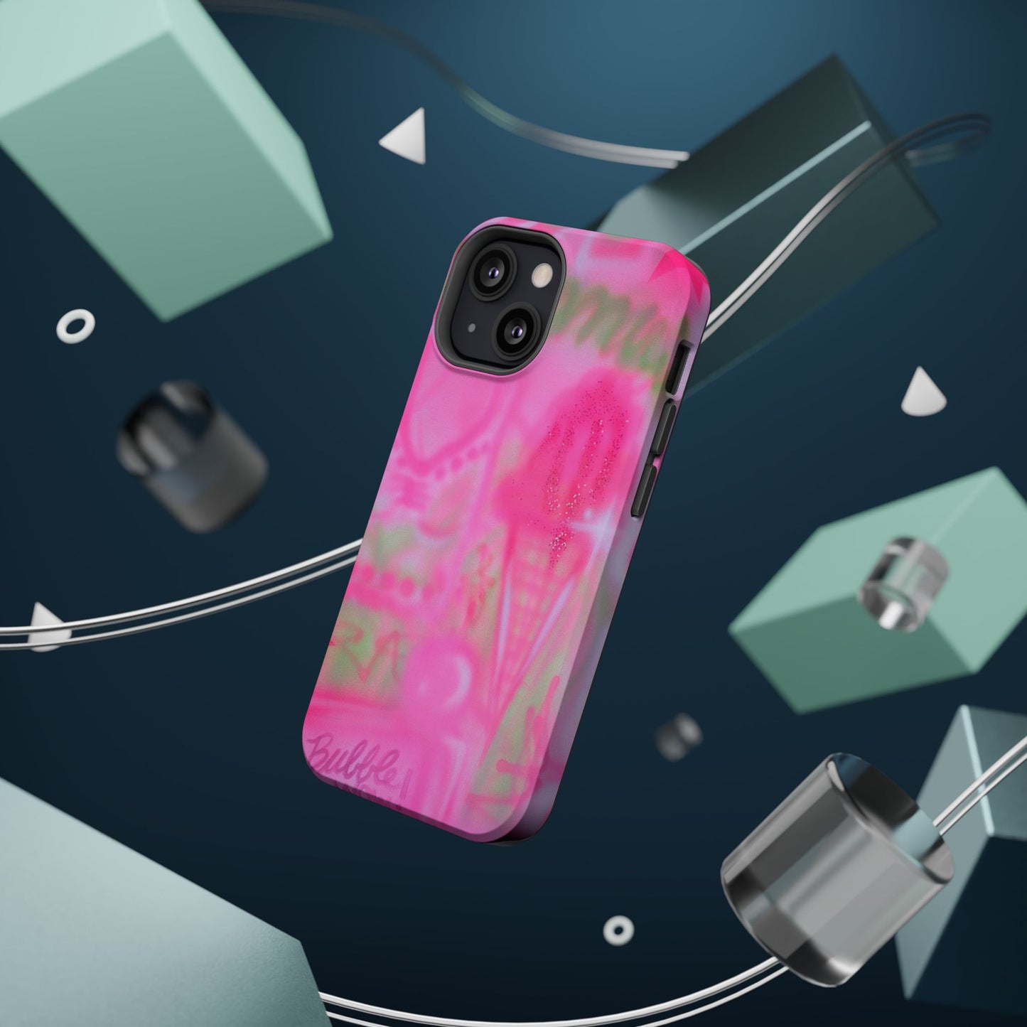 MagSafe "miami matcha" airbrush iPhone case