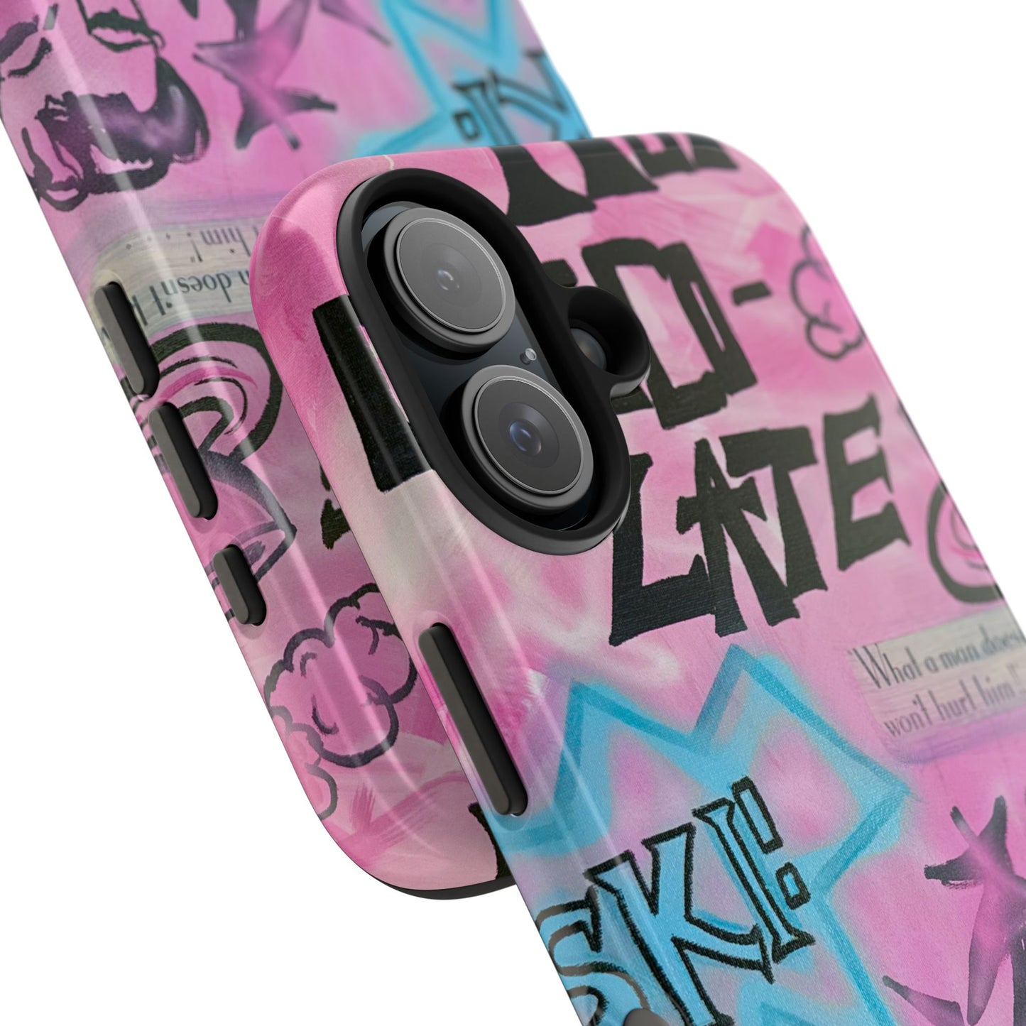 "avant le ski" airbrush iPhone case