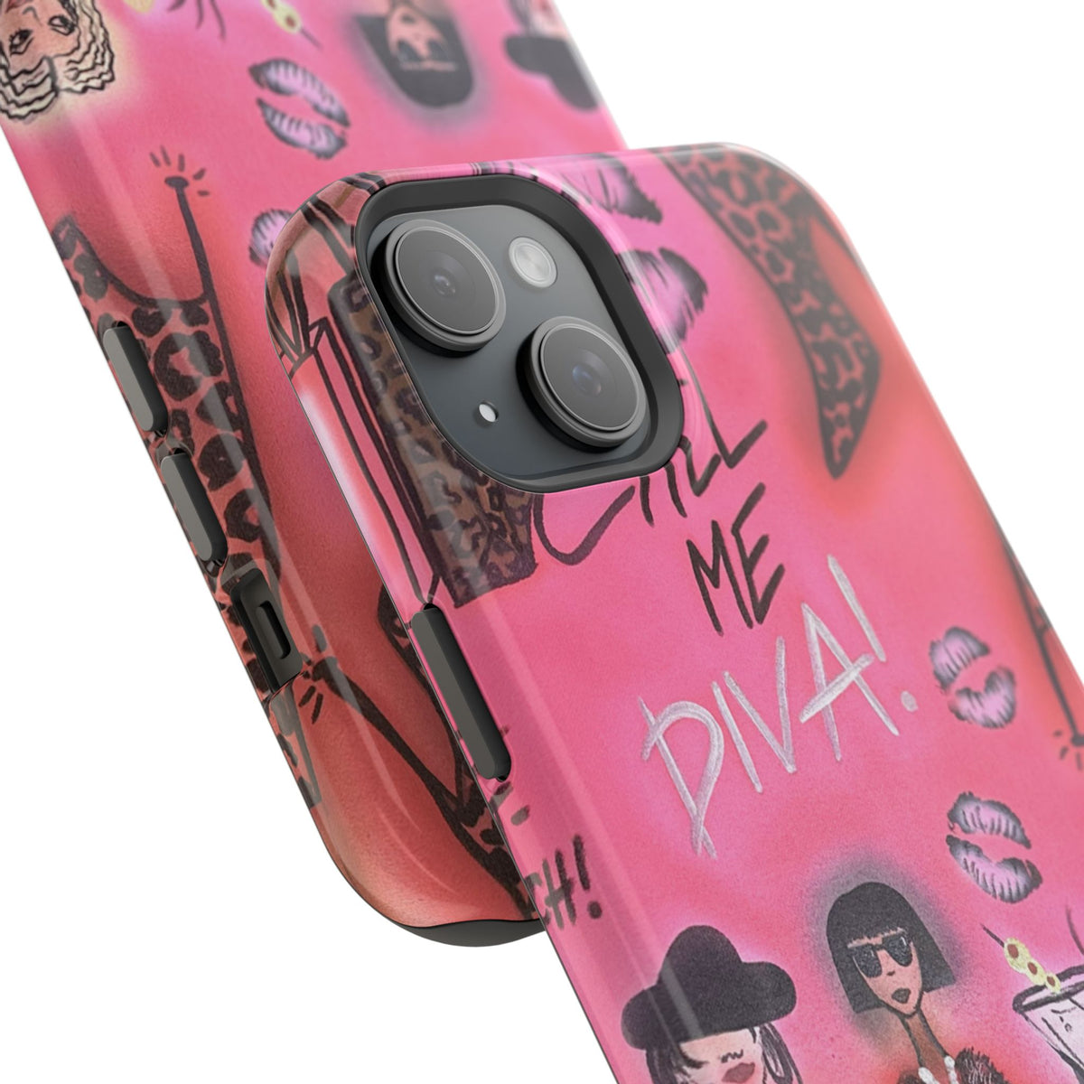 MagSafe "party diva" airbrush iPhone case