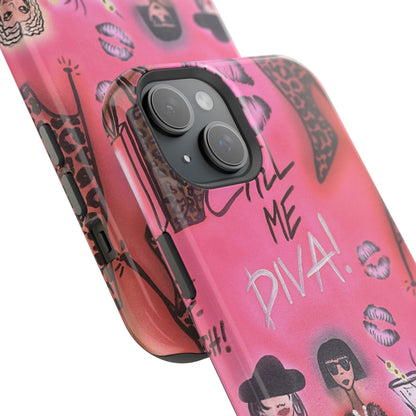 MagSafe "party diva" airbrush iPhone case
