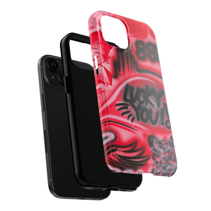 "LUCKY YOU! PT. 2" airbrush iPhone case