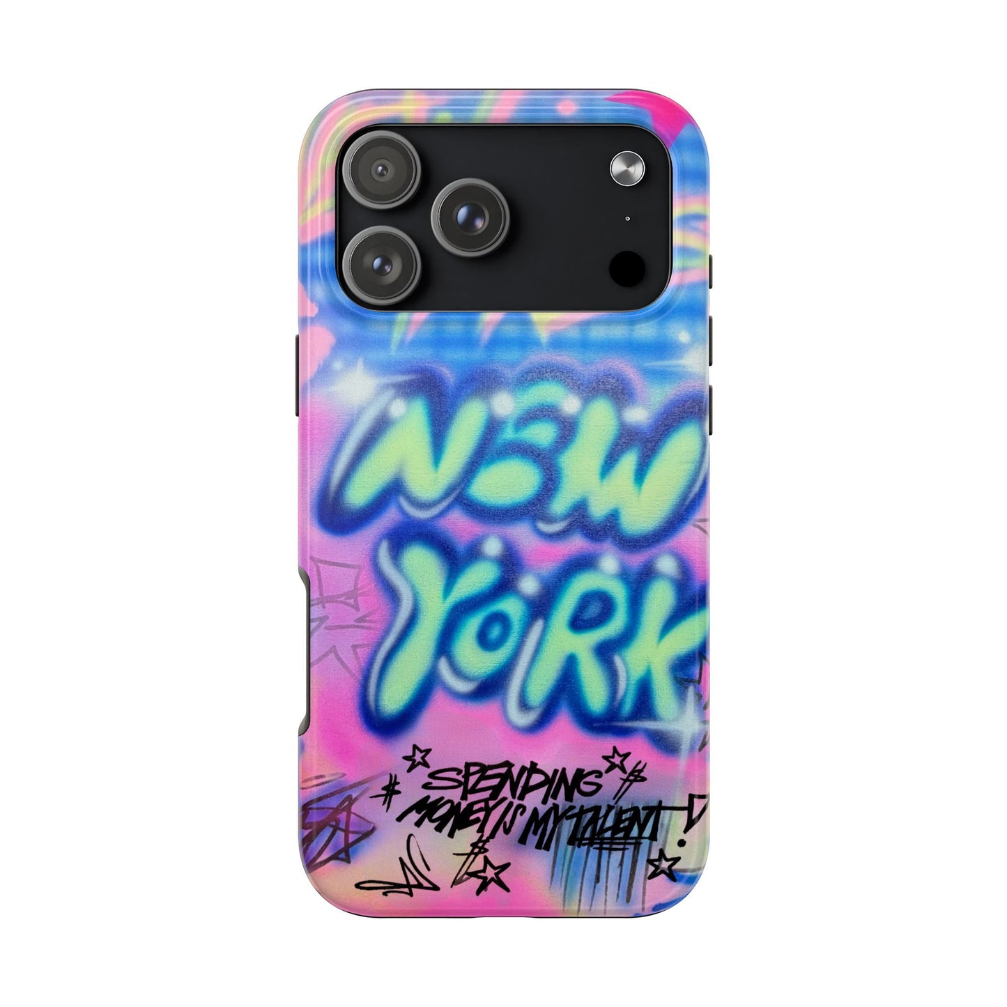 "spending money is my talent" airbrush iPhone case