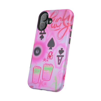MagSafe "lucky ace" airbrush iPhone case