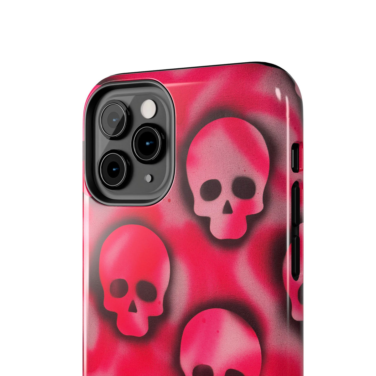 "pink skully" airbrush iPhone case