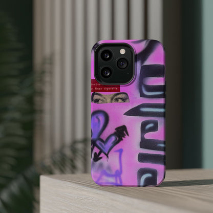 MagSafe "purple princess" airbrush iPhone case