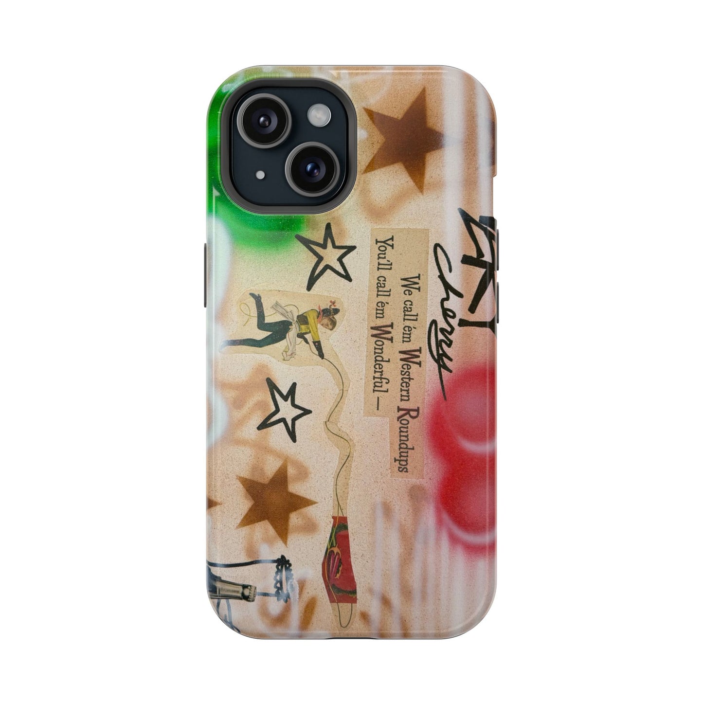 MagSafe "very cherry" airbrush iPhone case
