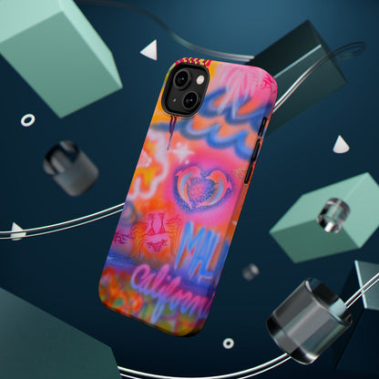 "mornings in malibu" MagSafe airbrush iPhone case