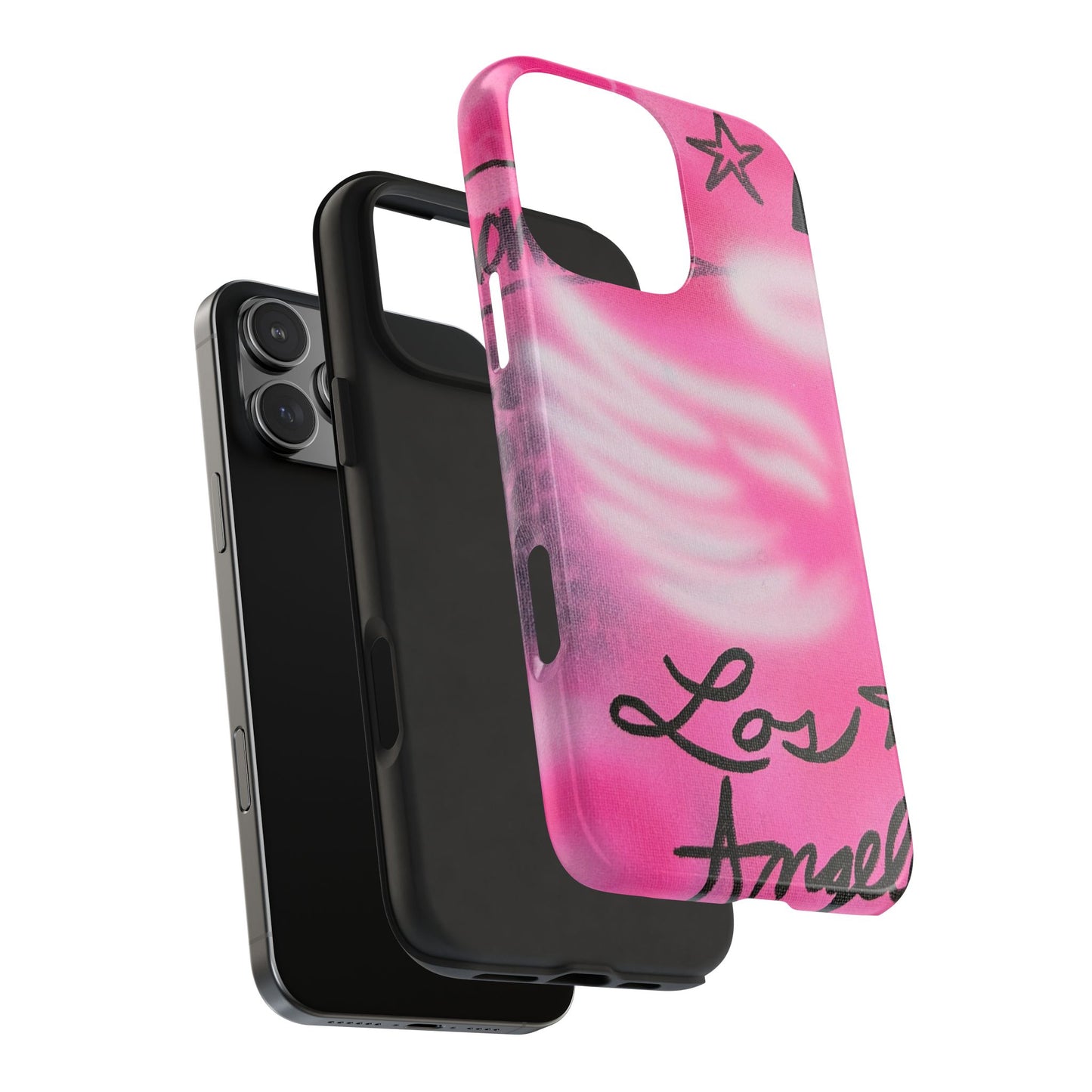 "pink angel wings" airbrush iPhone case