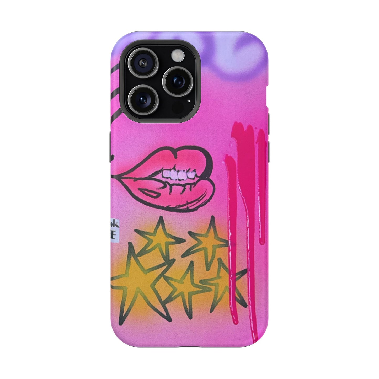 MagSafe "star drip" airbrush iPhone case