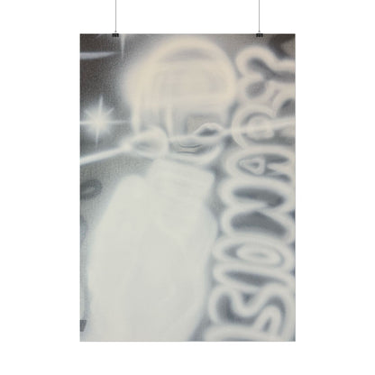 "visionary" airbrush rolled print