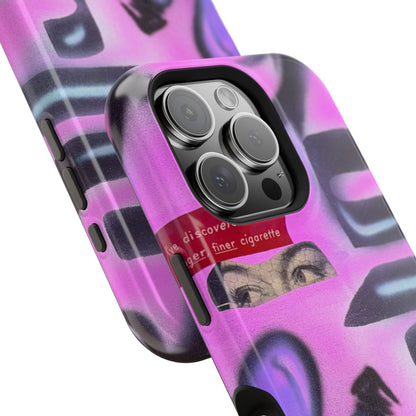 MagSafe "purple princess" airbrush iPhone case