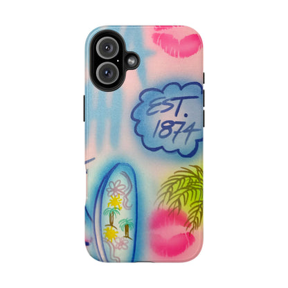 "in the wave" airbrush iPhone case