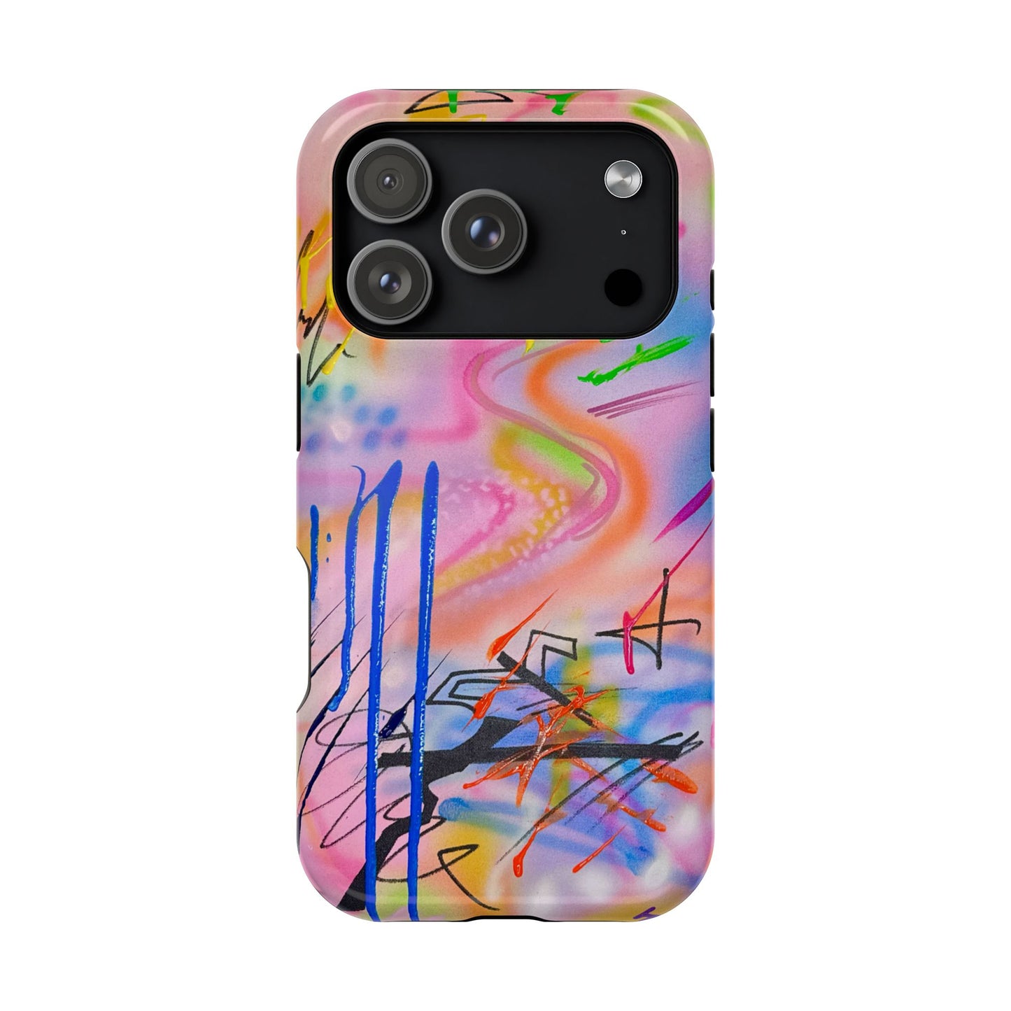 MagSafe "neon haze" airbrush iPhone case