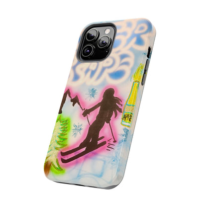 "winter escape" airbrush iPhone case