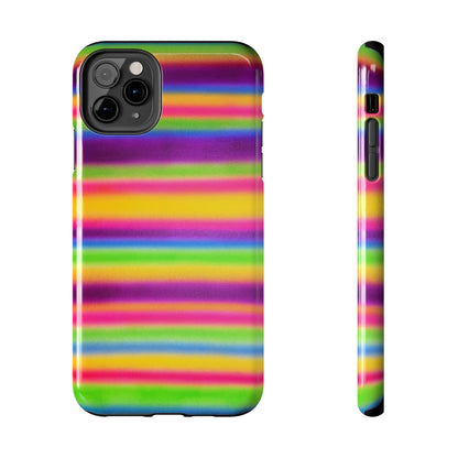 "colorful stripes" airbrush iPhone case