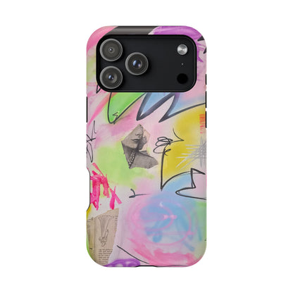 MagSafe "pastel static" airbrush iPhone case