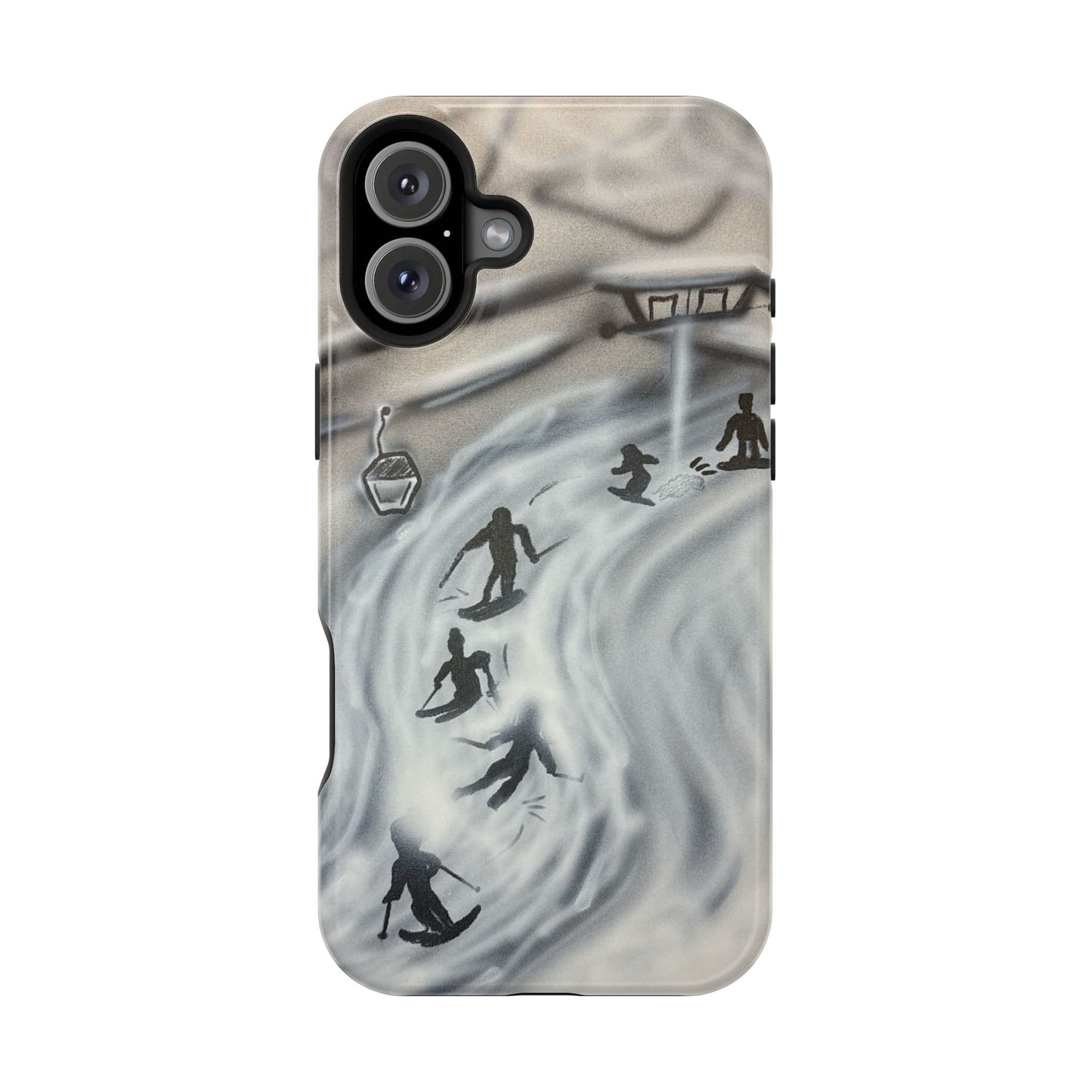 MagSafe "arctic avalanche" airbrush iPhone case