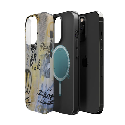 MagSafe "golden glacier" airbrush iPhone case