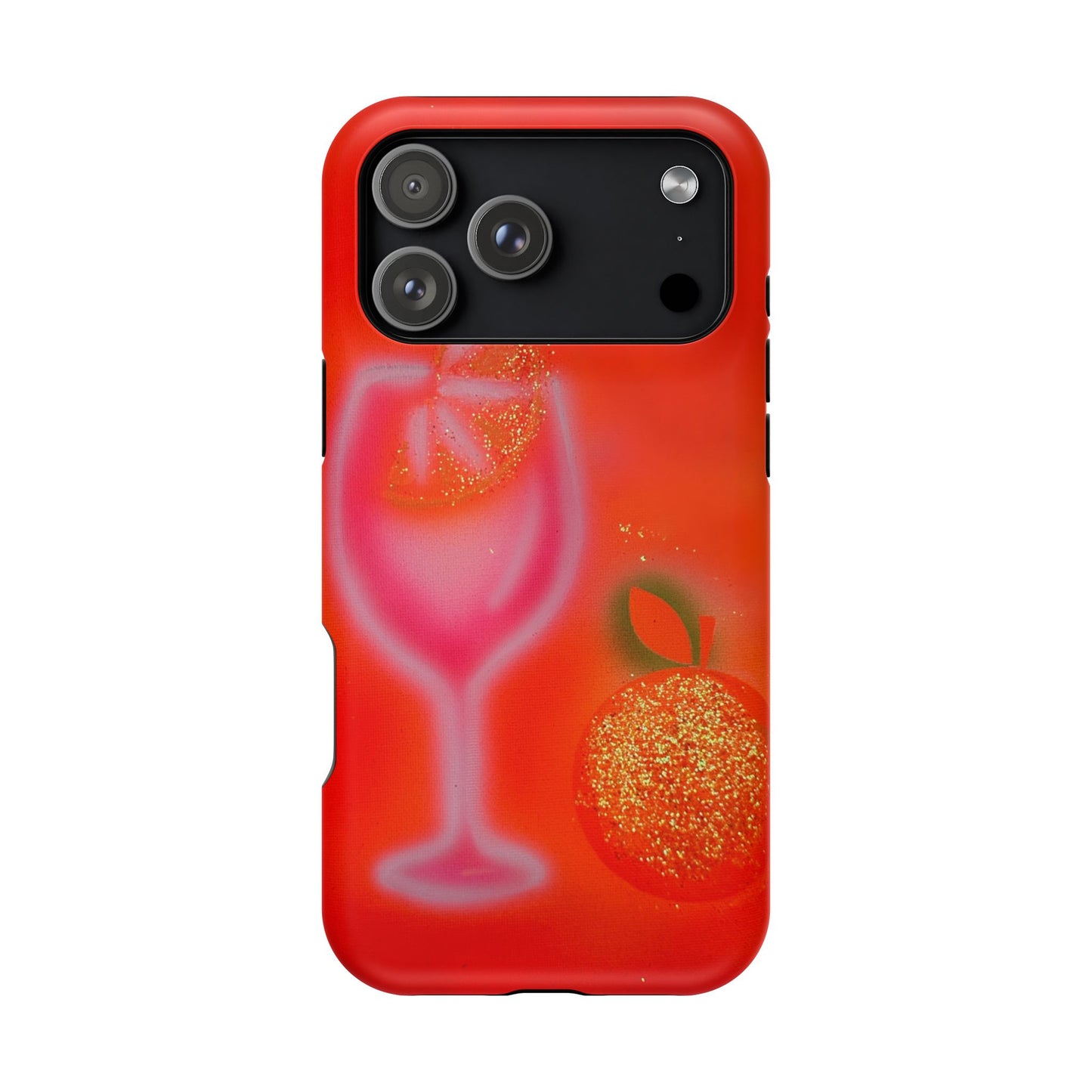 MagSafe "aperol spritz" airbrush iPhone case