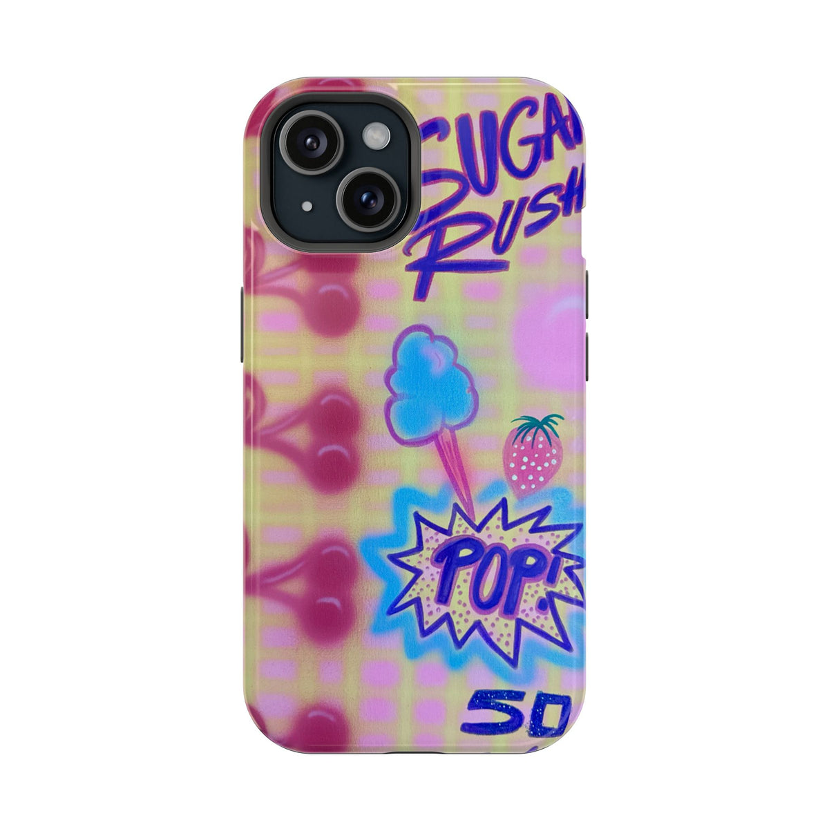 MagSafe "sugar rush" airbrush iPhone case