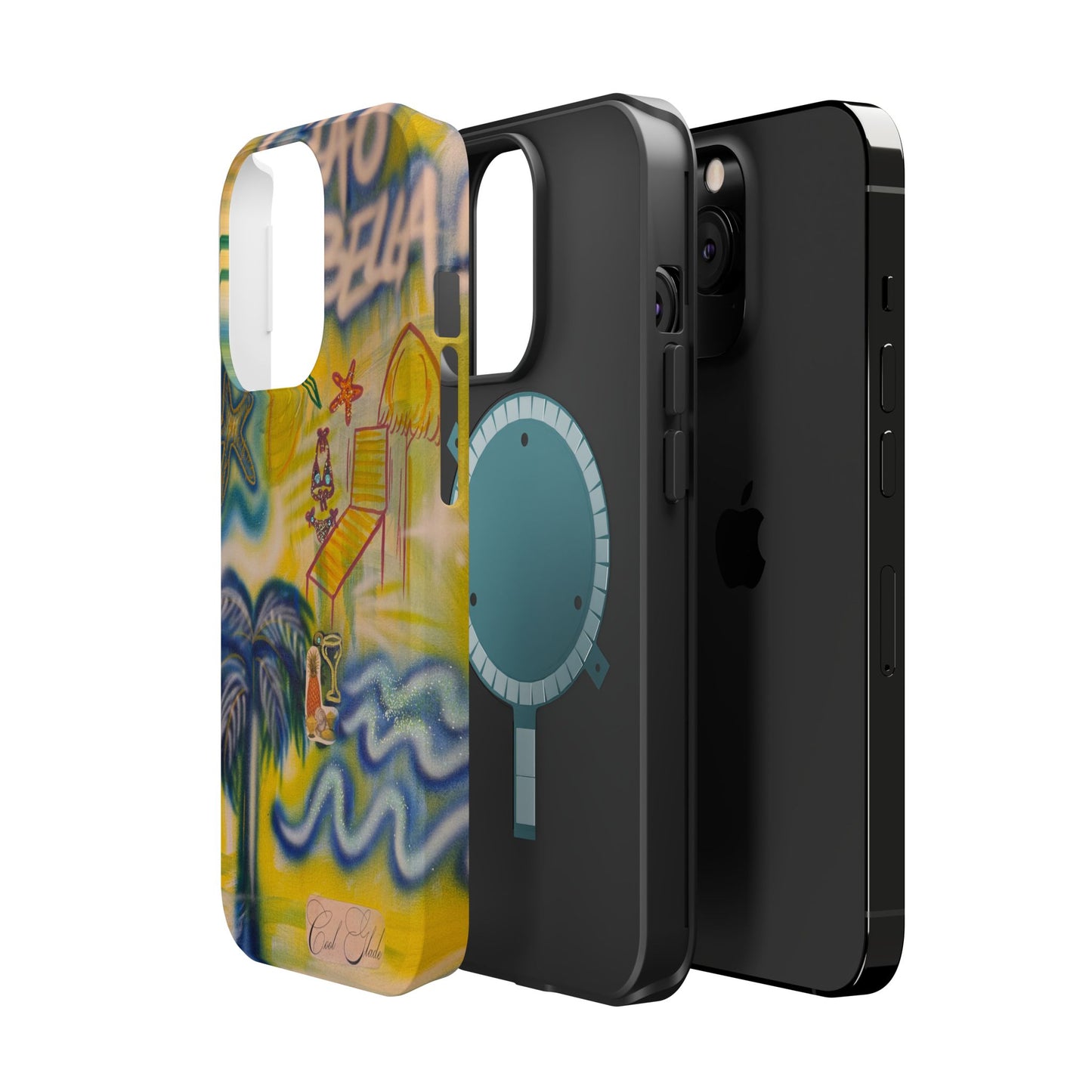 MagSafe "ciao bella" airbrush iPhone case