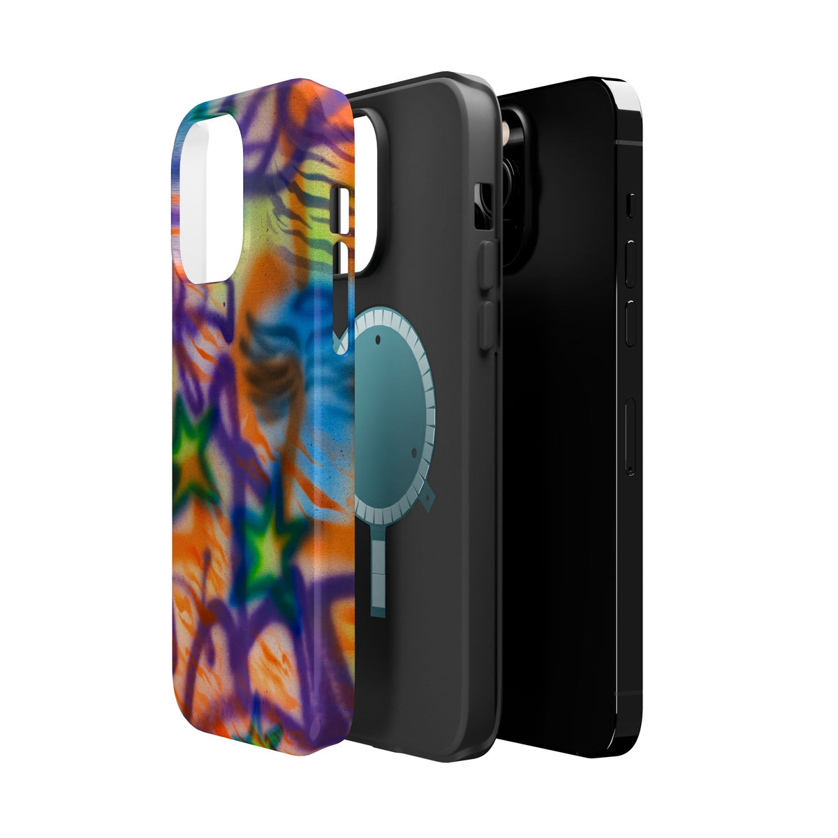 MagSafe "streetwear angel" airbrush iPhone case