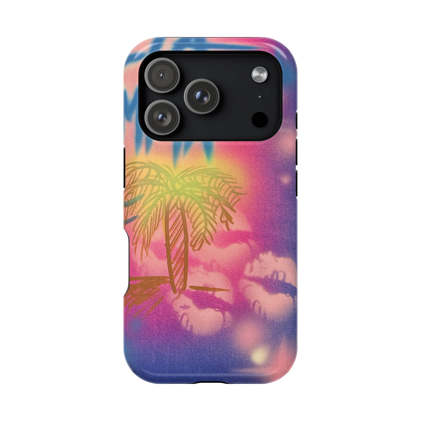 MagSafe "glowy night" airbrush iPhone case