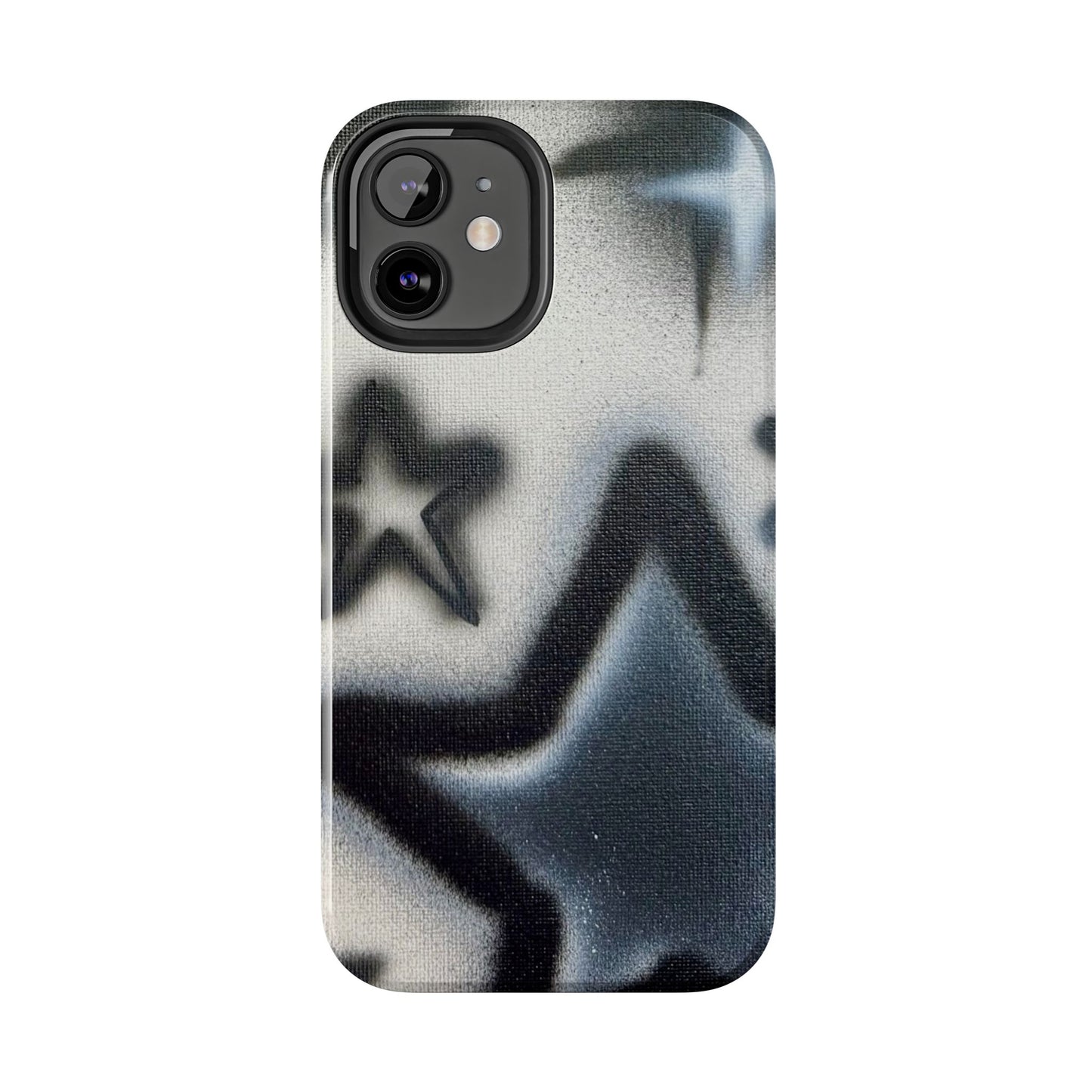 "black & white stars" airbrush iPhone case