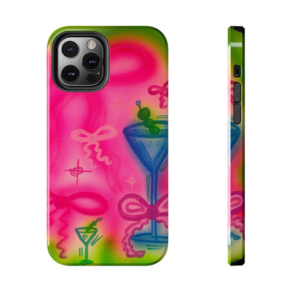 "bow martini" airbrush iPhone case