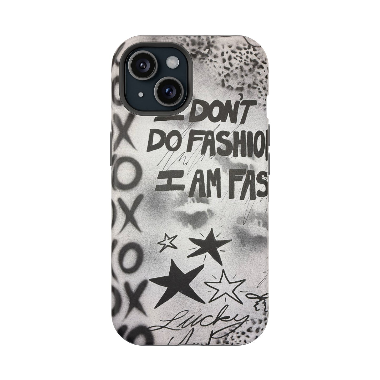 MagSafe "i am fashion" airbrush iPhone case