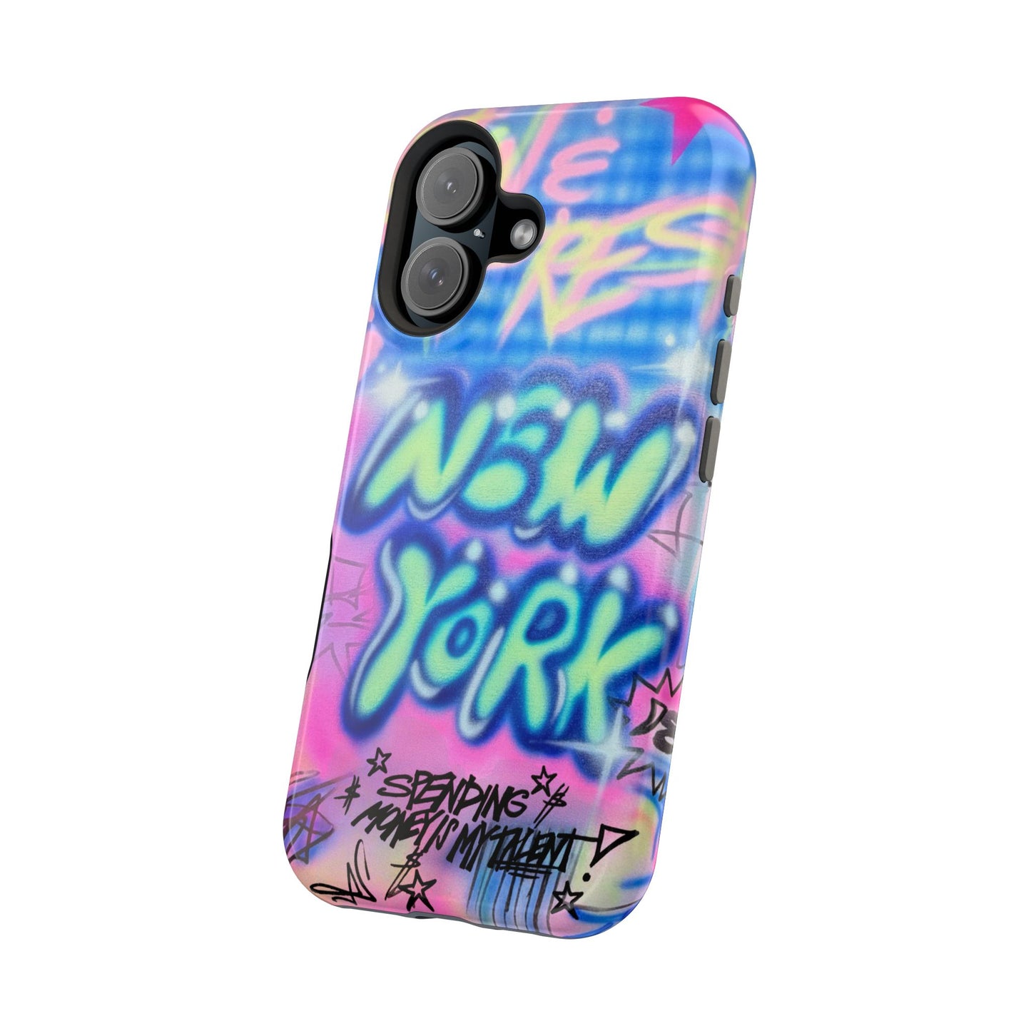magsafe "spending $$ is my talent" airbrush iPhone case