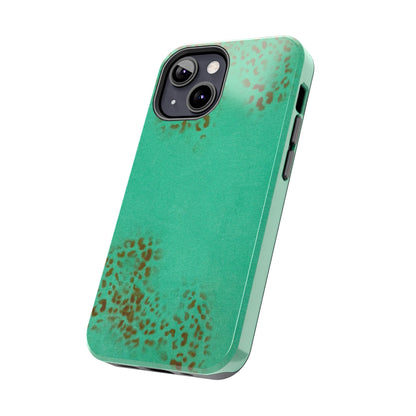 "teal cheetah" airbrush iPhone case