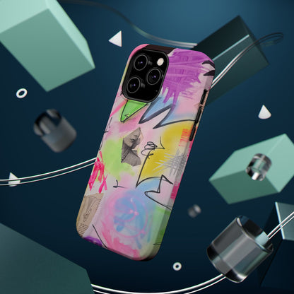 MagSafe "pastel static" airbrush iPhone case