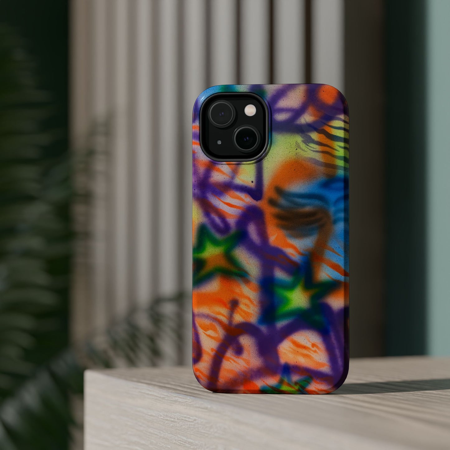 MagSafe "streetwear angel" airbrush iPhone case