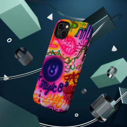MagSafe "farbenfrohes Chaos" Airbrush-iPhone-Hülle
