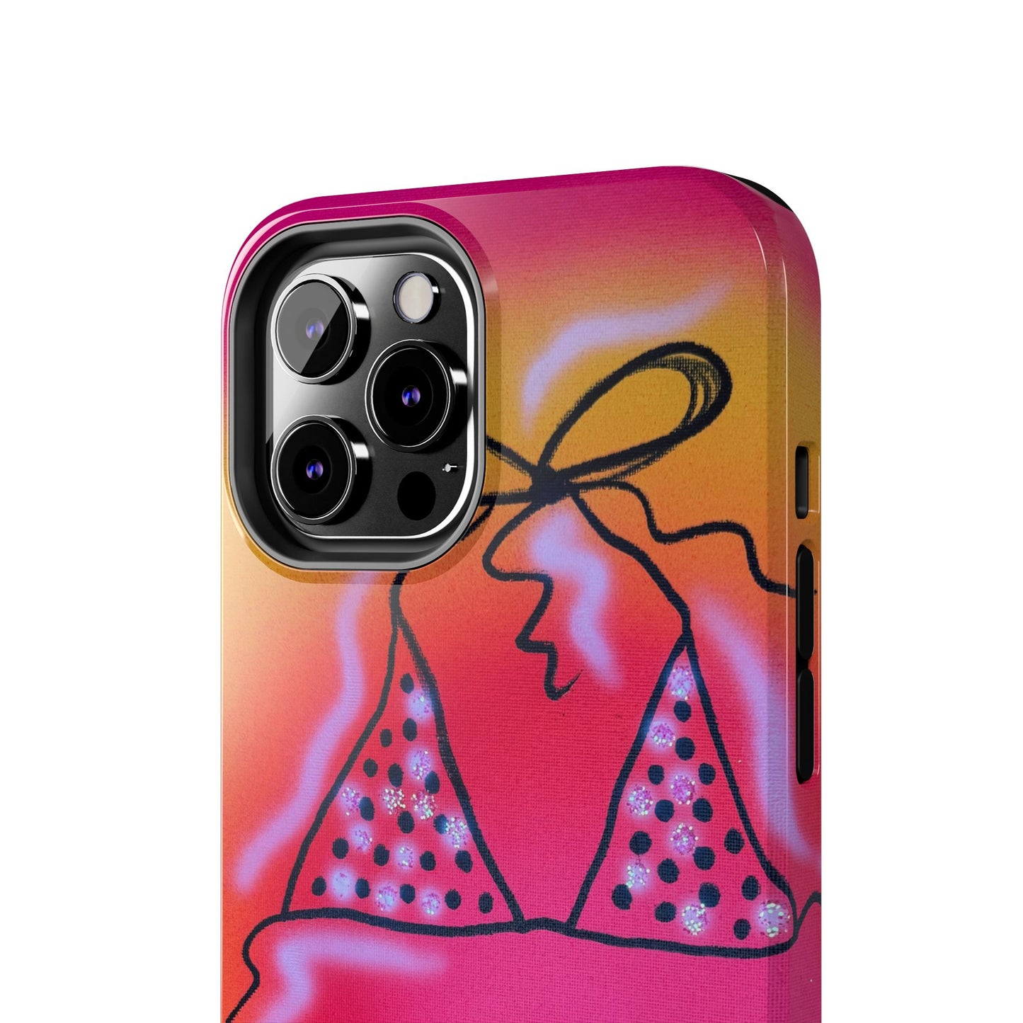 "glitter bikini" airbrush iPhone case