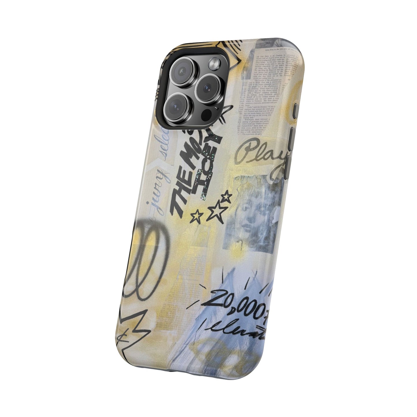 MagSafe "golden glacier" airbrush iPhone case