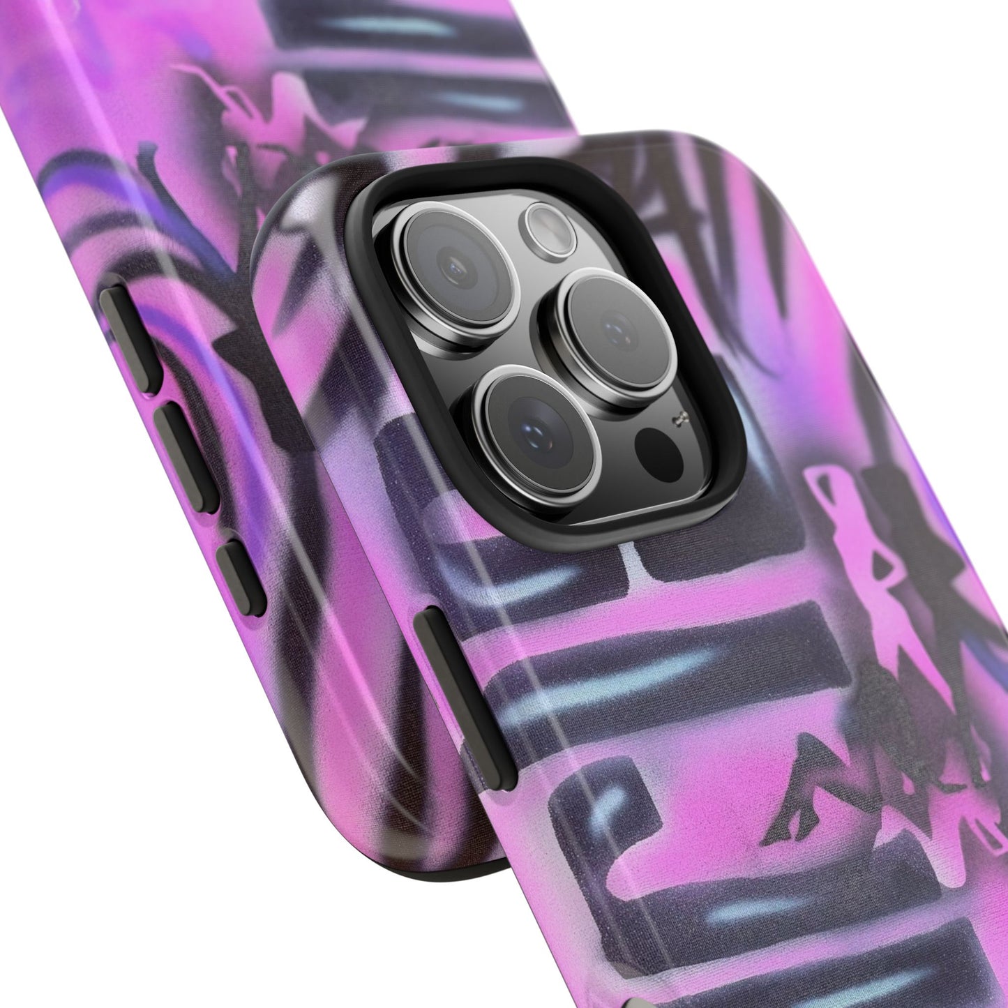 "neon nights" airbrush iPhone case