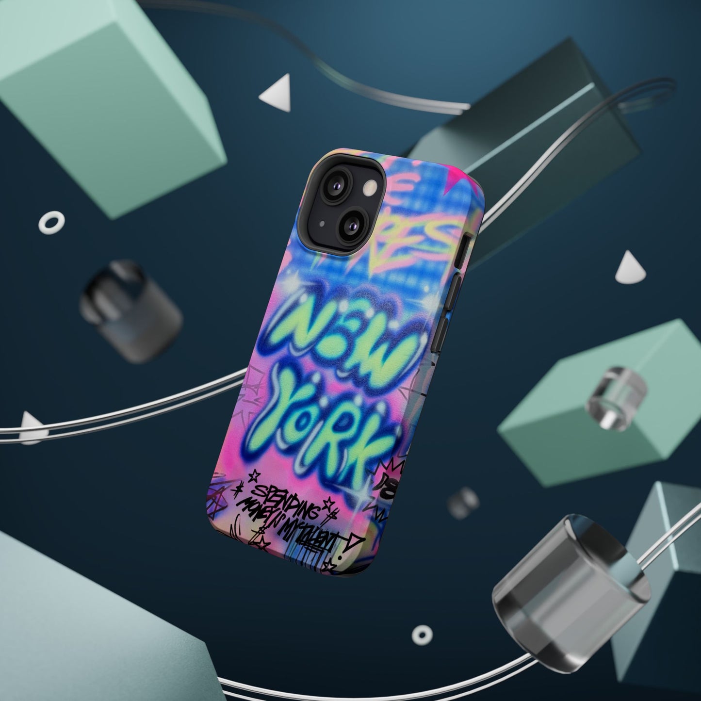 magsafe "spending $$ is my talent" airbrush iPhone case