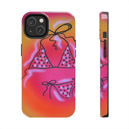"glitter bikini" airbrush iPhone case