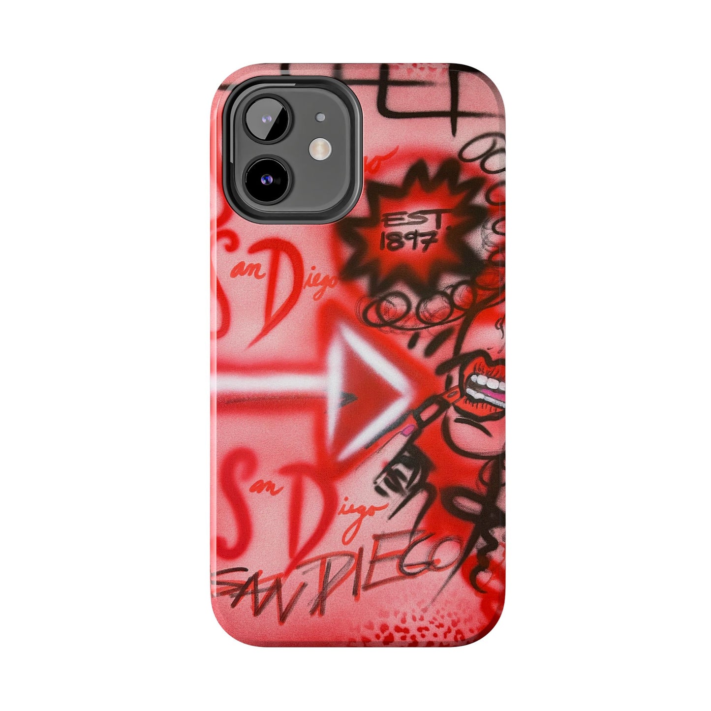 "san diego" airbrush iPhone case
