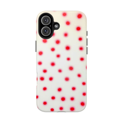 "vanilla cherry polka dot" airbrush iPhone case
