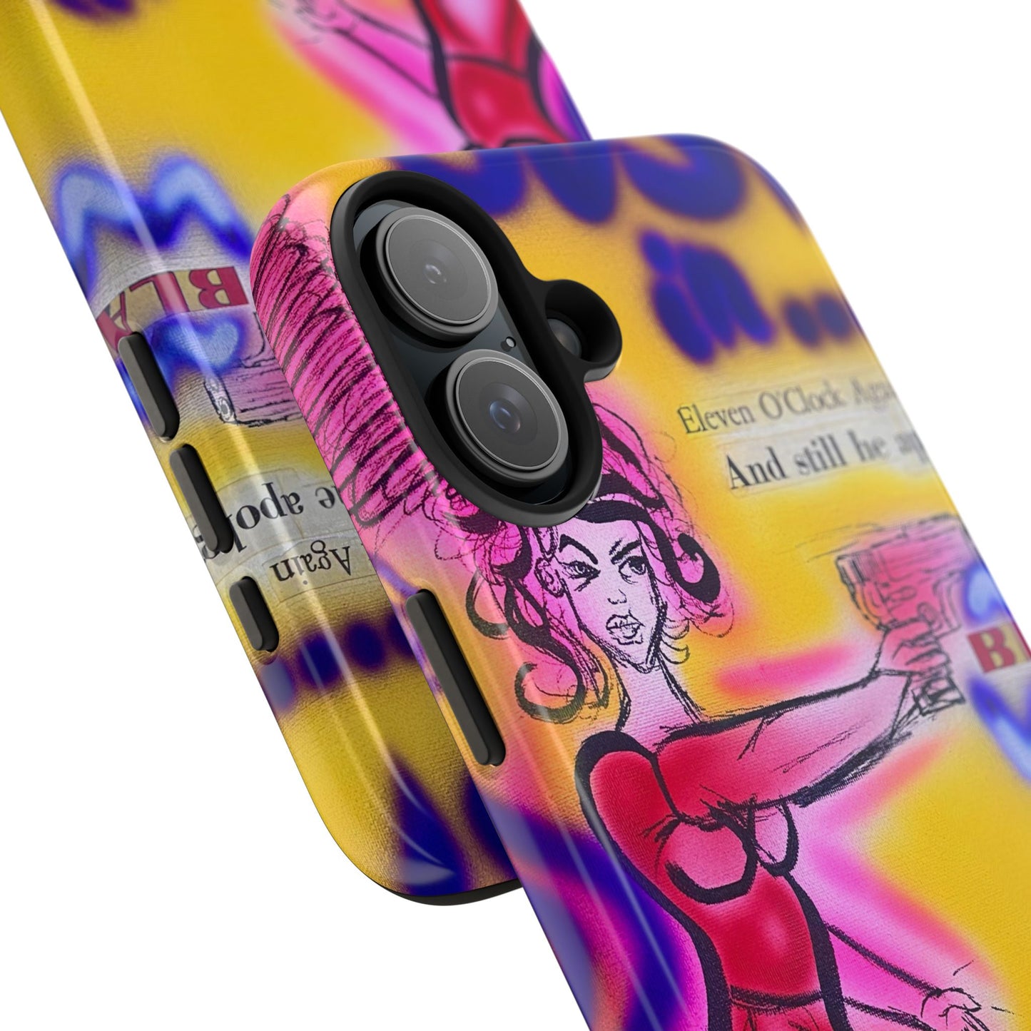 "spiraling thoughts" airbrush iPhone case