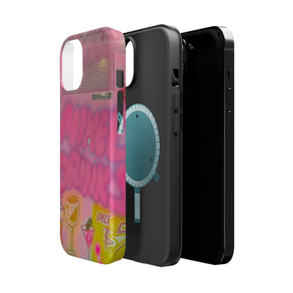 MagSafe "mixed drinks" airbrush iPhone case