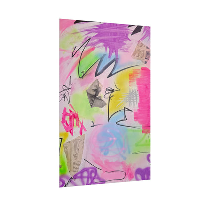 "pastel static" airbrush rolled print