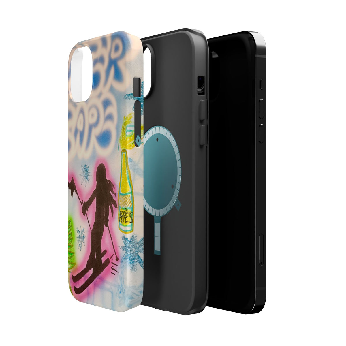 MagSafe "winter escape" airbrush iPhone case