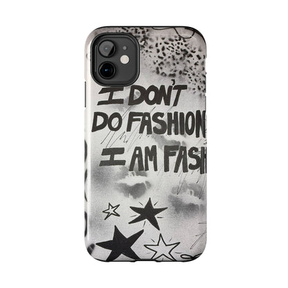 "i am fashion" airbrush iPhone case